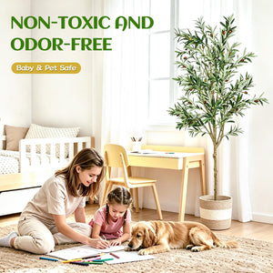 6FT Artificial Olive Tree Indoor Faux Plant