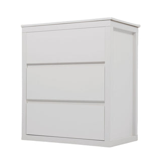 Freestanding Bathroom Vanity With Ceramic Sink, 2 Full Extension Drawers