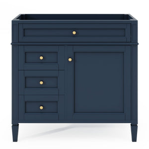 Bathroom Vanity With 2 Drawers and Tip-Out Drawer Storage Cabinet