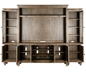 Calistoga - Rustic Entertainment Wall - Dovetail Gray