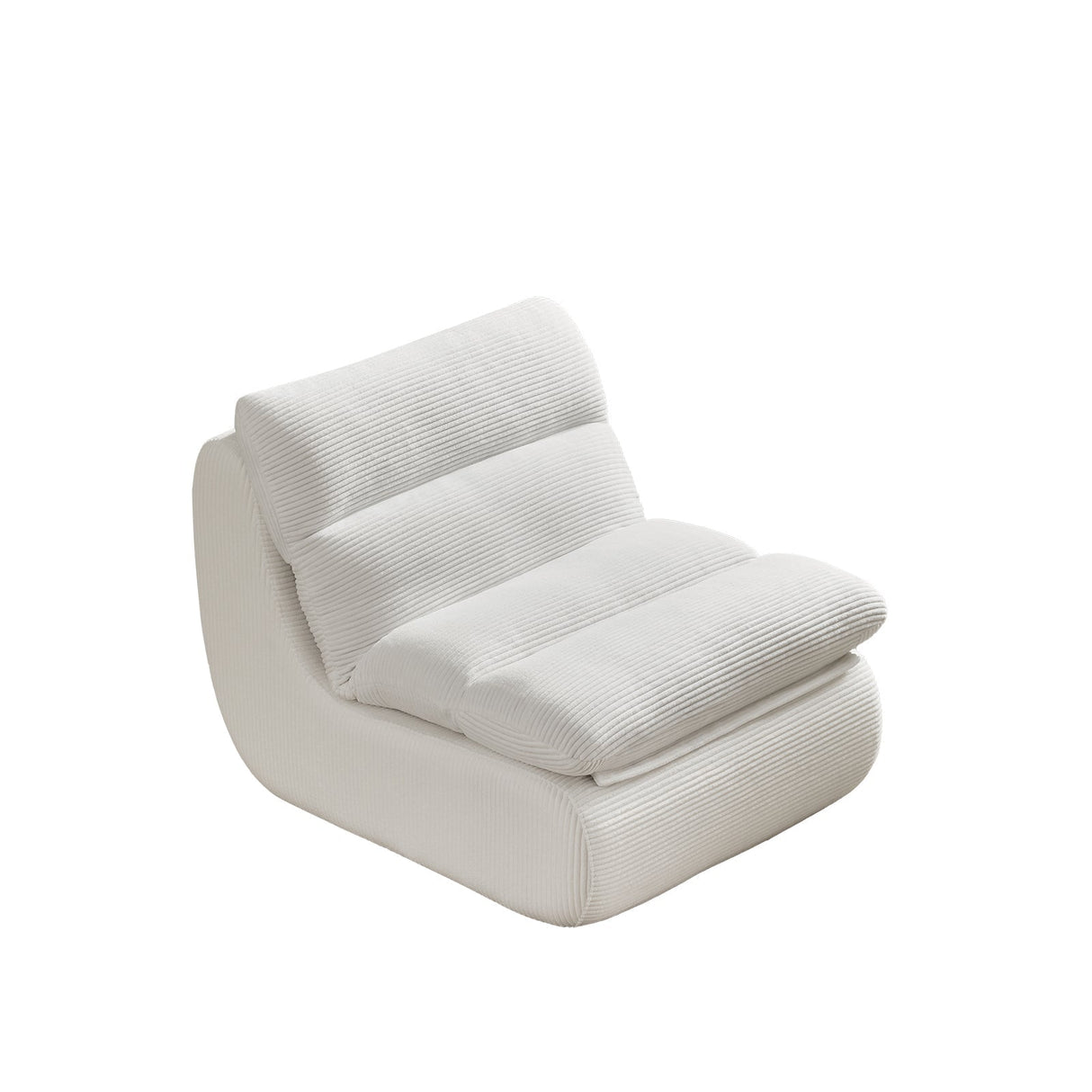 Modern Compressed Lounge Chair with Ottoman