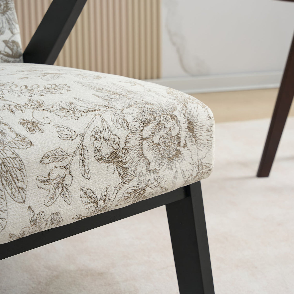 Mid-Century Modern Lounge Armchair - Seat Cushion (Beige + Grey)