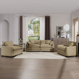 Elegant Oversized Sectional Sofa Set With Deep Seats And Flexible Layout