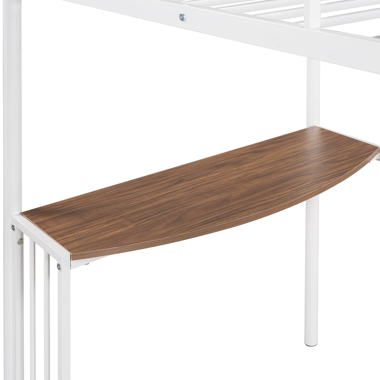 Bunk Bed With Desk, Ladder And Quality Slats For Bedroom