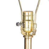 D16x31' Leaf Lamp with Marble Base Gold