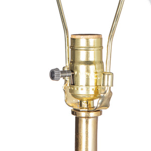 D16x31' Leaf Lamp with Marble Base Gold