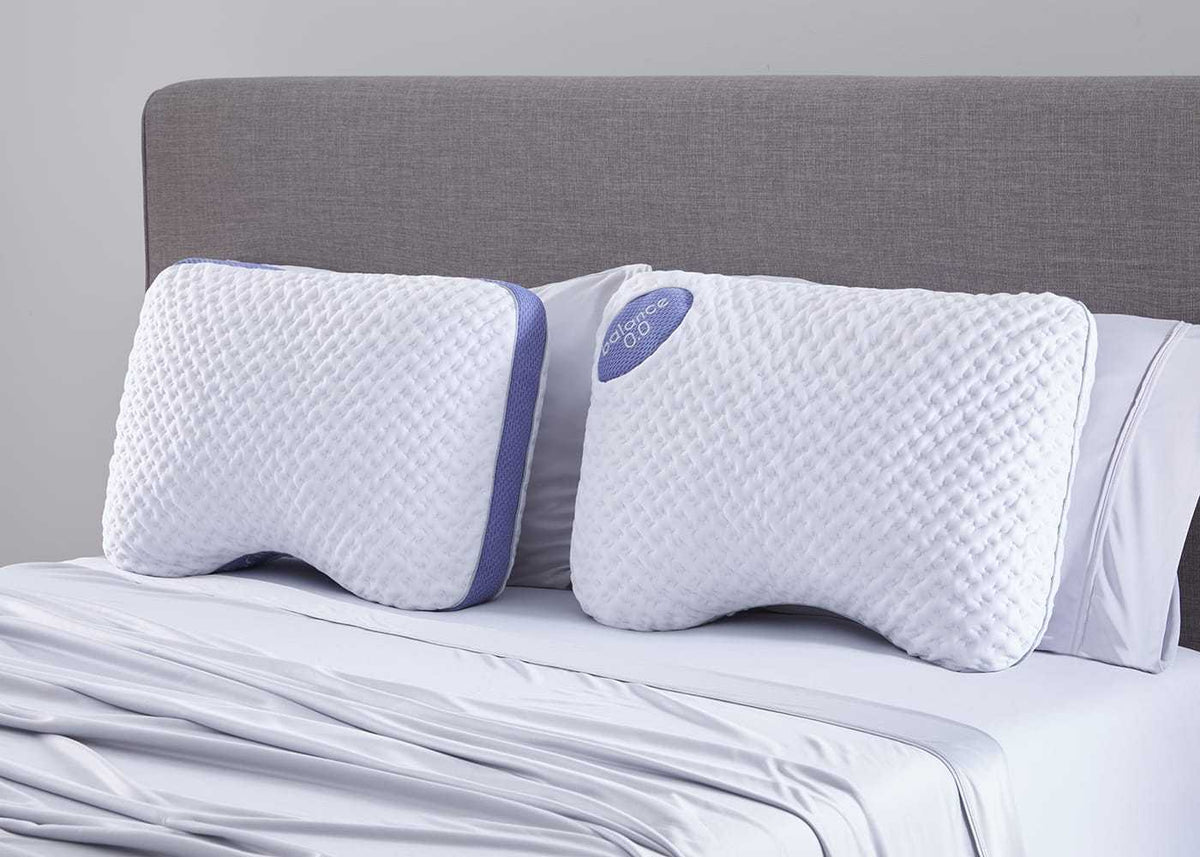Balance Cuddle Curve Air-Mesh Pillow with Breathable Mesh - White