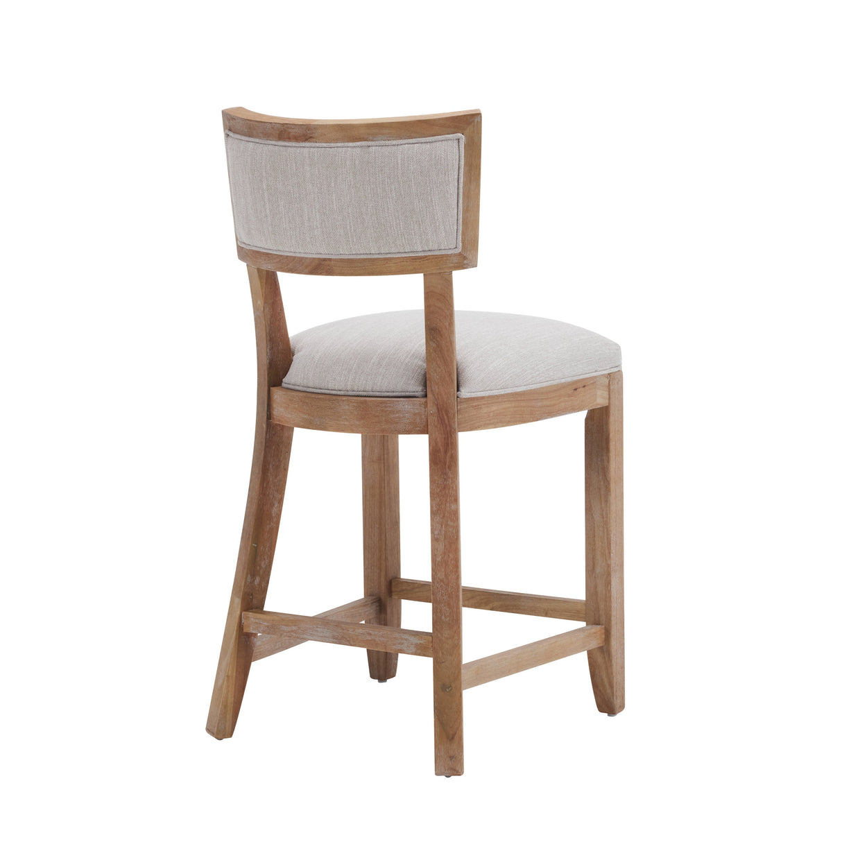 26.5" Upholstered Counter Stools Set of 2 with Comfy Back