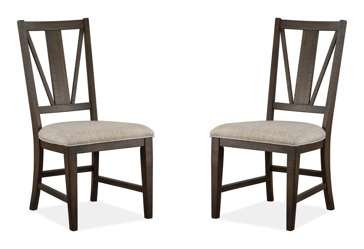 Westley Falls - Dining Side Chair With Upholstered Seat (Set of 2) - Graphite