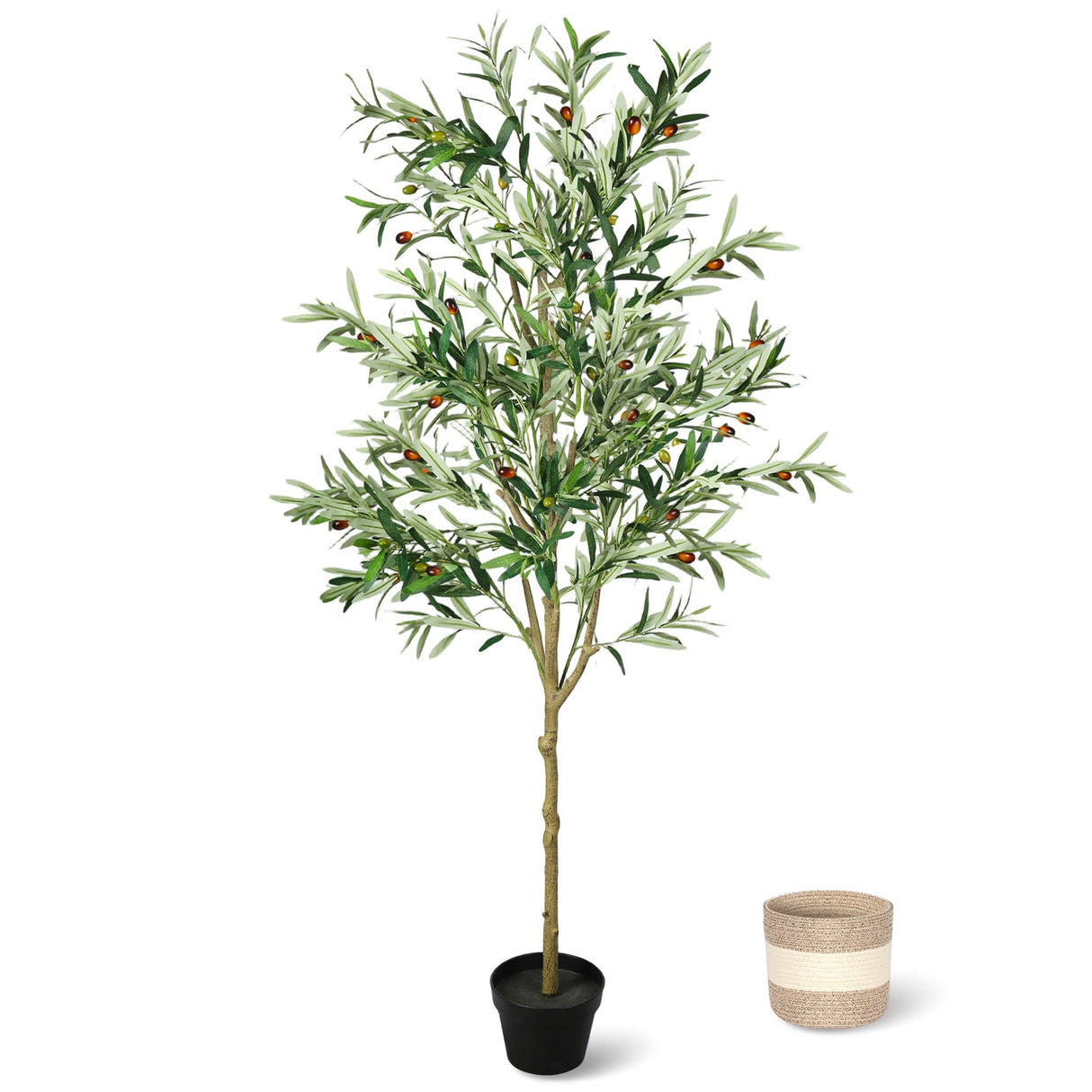 6FT Artificial Olive Tree Indoor Faux Plant