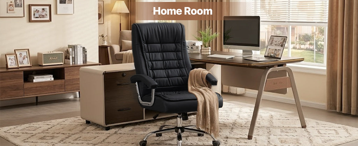 Executive Office Chair - High Back PU Leather Ergonomic Design