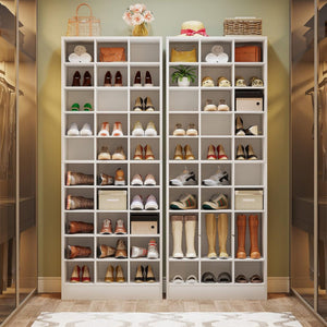 10 Tier Shoe Storage Cabinet With 30 Cubbies