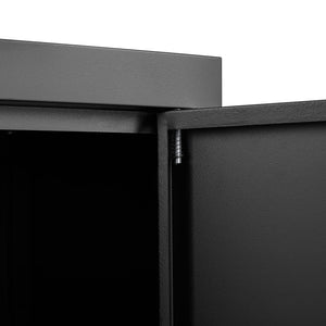 Metal Storage Cabinet With Locking Doors And Adjustable Shelf, Folding Filing Storage Cabinet, Folding Storage Locker Cabinet For Home Office, School, Garage