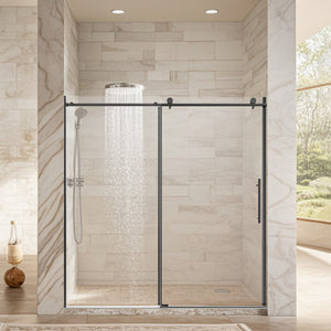 Frameless Single Sliding Shower Door