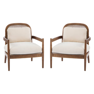 Set of 2 Mid-Century Modern Accent Chairs