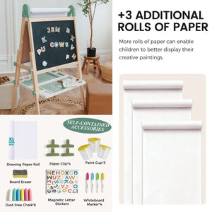 Tiny Land® Pink Magnitales Easel & Paper Roll Set