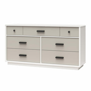 Valencia 7 Drawer Wide Dresser - Taupe