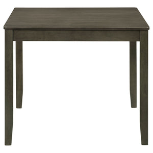 Parkwood 5-piece Square Dining Table Set Charcoal