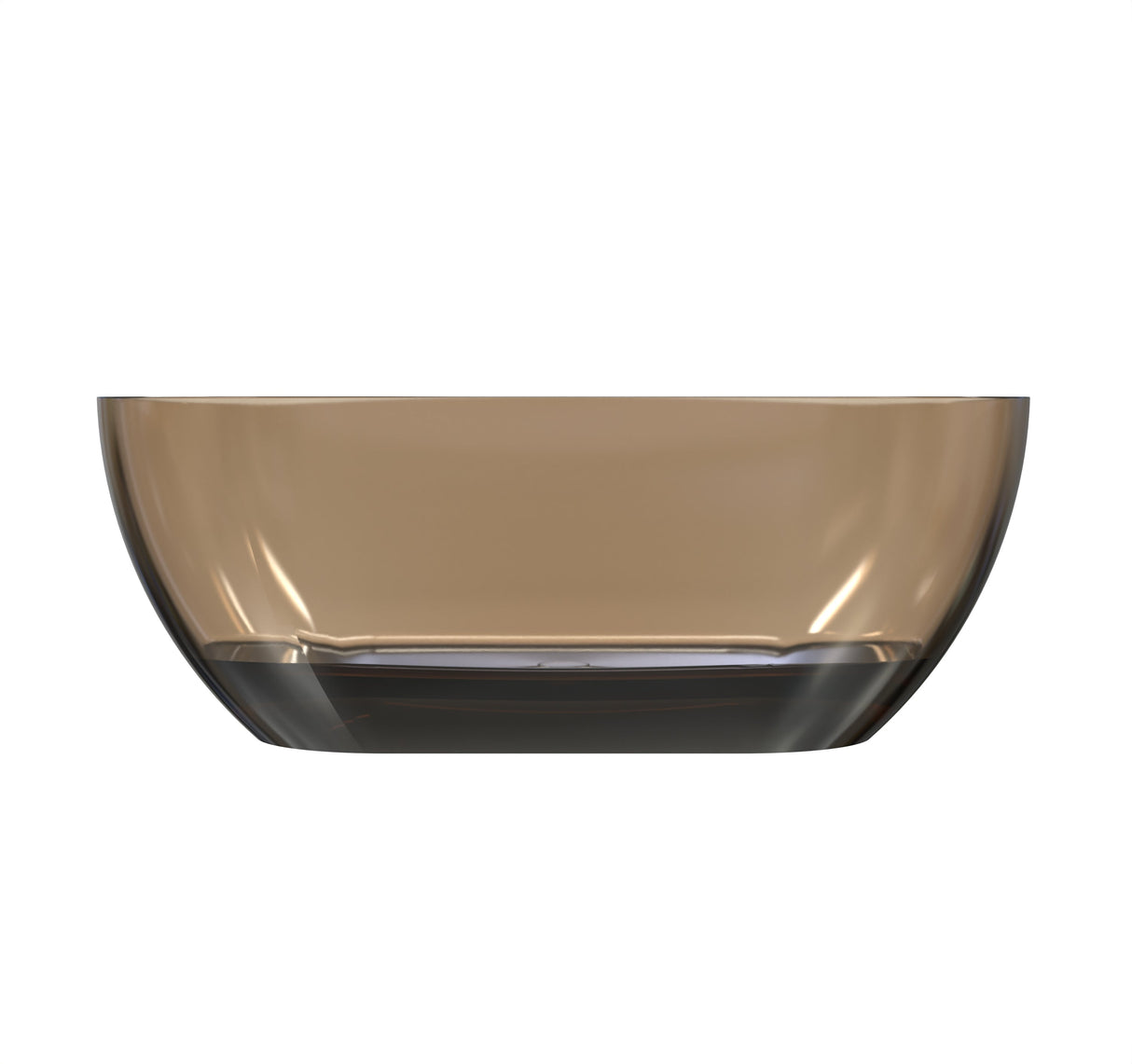 59 Inch Small-Size Resin Oval Freestanding Bathtub