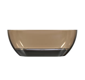 59 Inch Small-Size Resin Oval Freestanding Bathtub