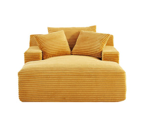 Cloudline - Oversized Chaise Lounge, Modern Comfy Couch With Full Foam Cushioning, Cozy Sleeper Sofabed