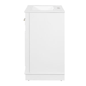 Bathroom Vanity With Integrated Sink, 2 Door Cabinet With Tip Out Drawer, Rectangular Design