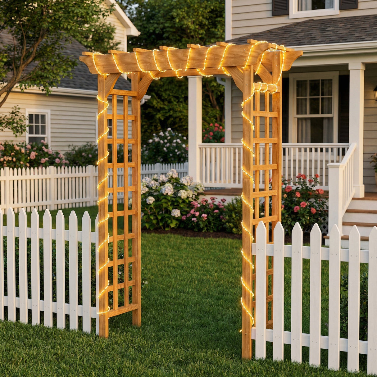 Wooden Arbor Wedding Arch for Ceremony