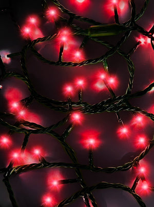 Jingle Bright 100 LED Light Set - Red