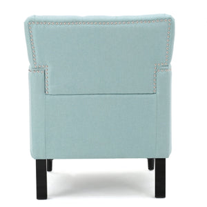 Harrison - Tufted Club Chair With Button Tufted Back And Birch Wood Legs