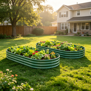 Galvanized Raised Garden Bed 8x4x1ft