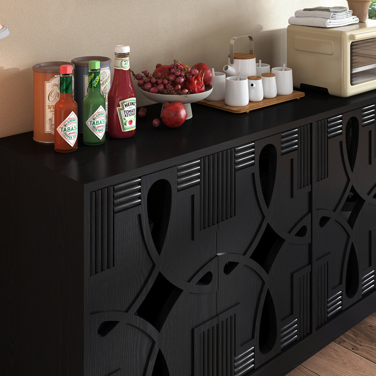 60.5' Mid Century Modern  Sideboard