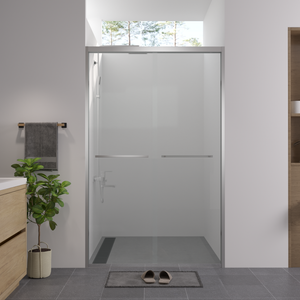 Premium Aluminum Frame Double Sliding Shower Door