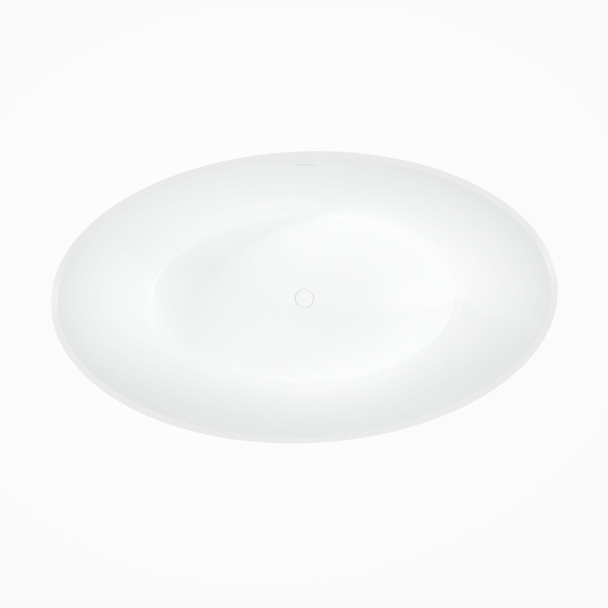 70 Inch Freestanding Solid Surface Soaking Bathtub