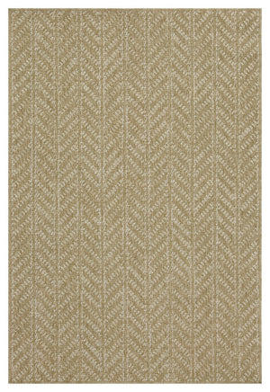 Earth GC_NTL1014 Jute/White Indoor/Outdoor Area Rug