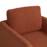 Hartswell Teddy Sherpa Modern Swivel Accent Chair