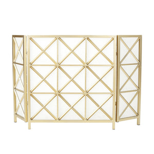Margaret - 3 Panel Fireplace Screen Iron