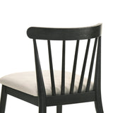 Modern Spindle Back Dining Chairs, Set of 2