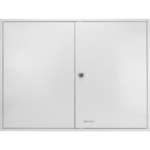 Adjustable Key Cabinet with Lock - Multiple Sizes, Gray or Black