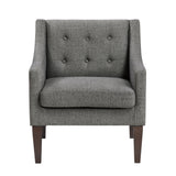 Contemporary Button Tufted Accent Chair