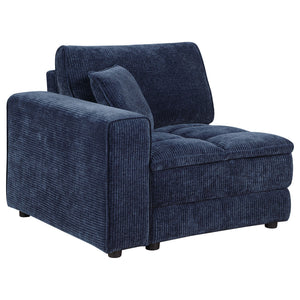 Azure - 5 Piece Upholstered Modular Sectional Sofa - Blue