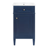 French Style Bathroom Vanity With Sink, Soft-Closing Door, Adjustable Shelf, Rectangular Design