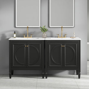 Bathroom Vanity With Sink With 2 Doors And Adjustable Shelf