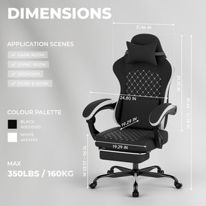 Gaming Chair with Massage and Ergonomic Design