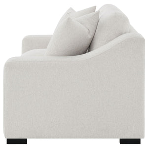 Ashlyn Fabric Upholstered Track Arm Loveseat Sand