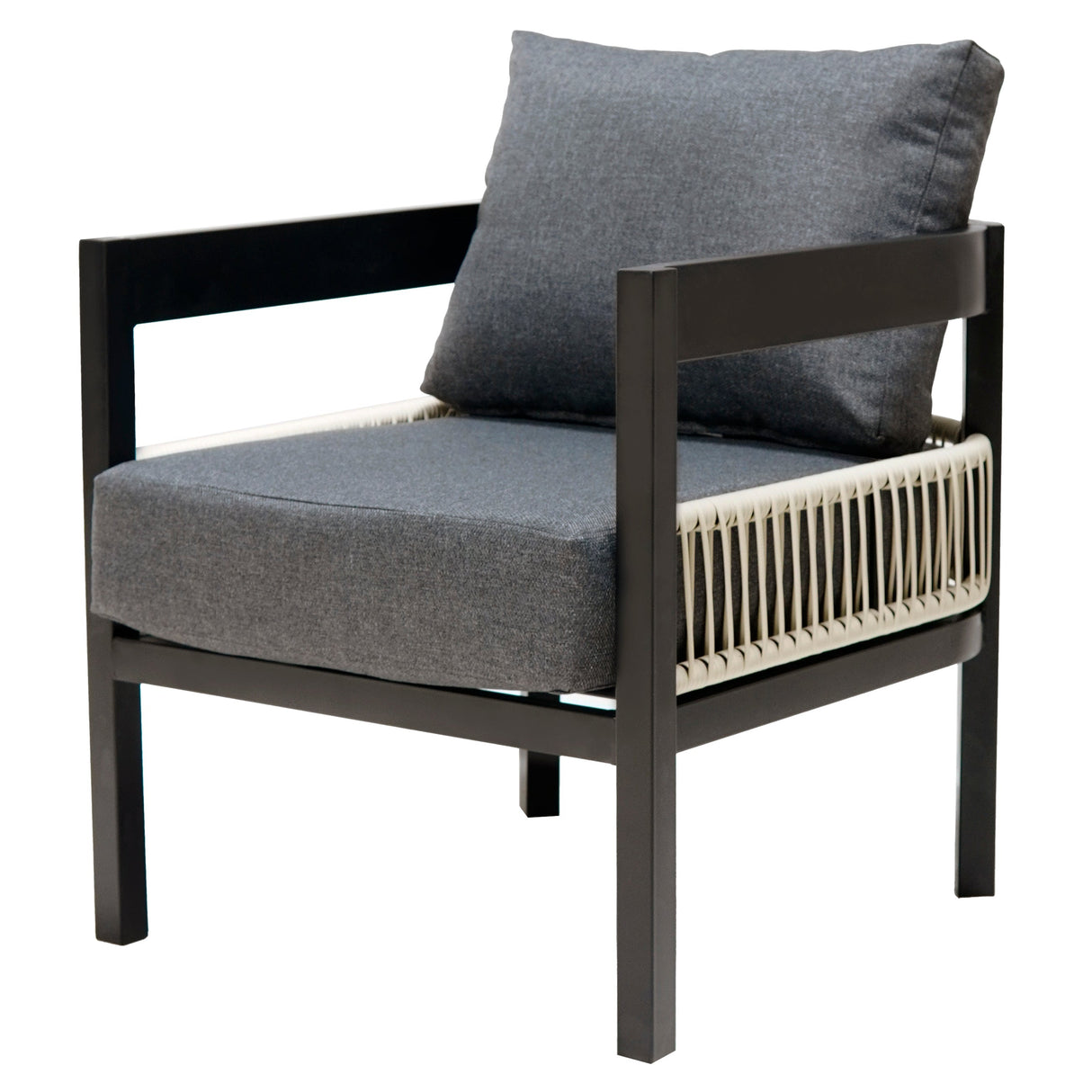 U_Style Multi-Person Outdoor Iron Sofa Set with Table