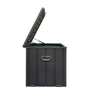 100 Gallon Outdoor Storage Deck Box Waterproof, Large Patio Storage Bin