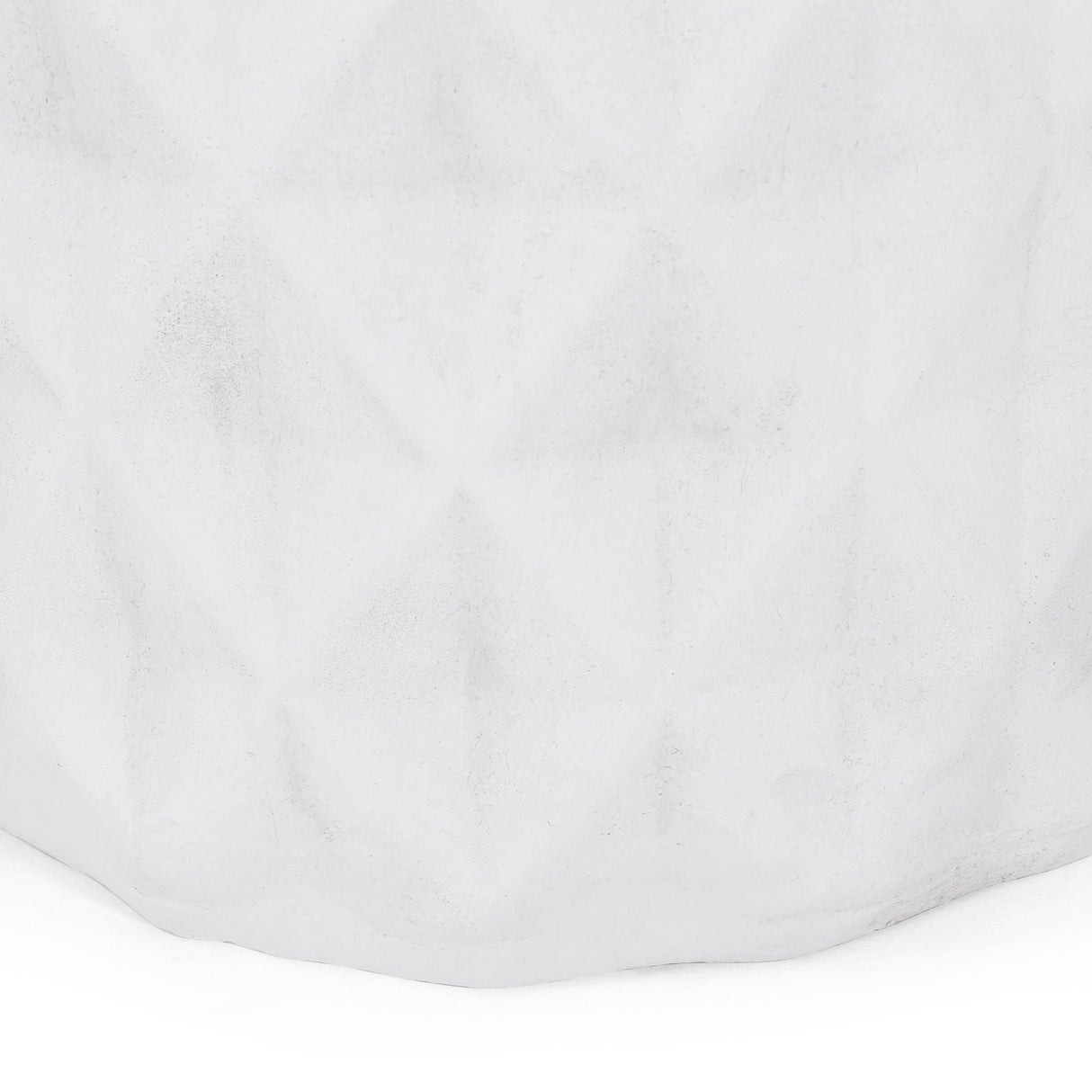 Outdoor Lightweight Concrete, Side Table - Antique White