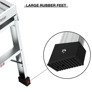 Work Platform Aluminum Portable Bench Folding Ladder