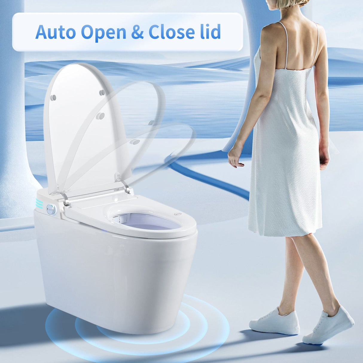 Tankless Smart Toilet With Bidet Built In