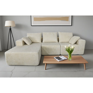 Corner Combination Sofa Sectional Couch With Soft Fabric
